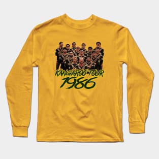 Retro Footy - KANGAROO TOUR 1986 Long Sleeve T-Shirt